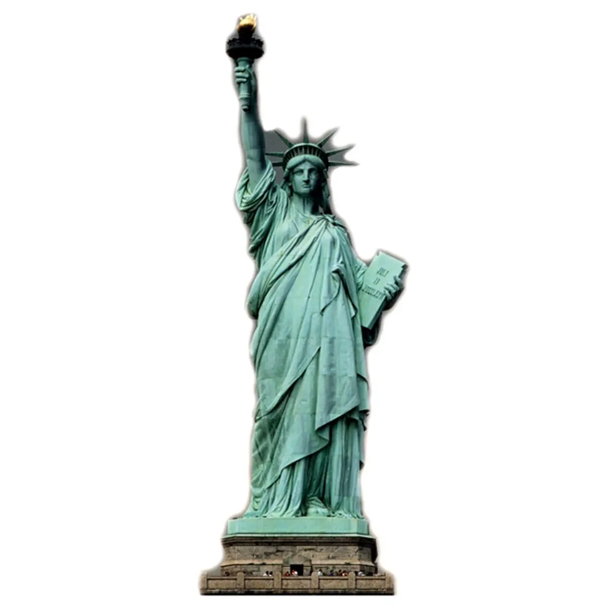 212 MAIN Advanced Graphics 373 Solid 6 ft Tall Life-Size Statue Of Liberty Corrugated Cardboard Freestanding Stand-Up Cutout, Home Decor, Decoration, 6 Feet Tall