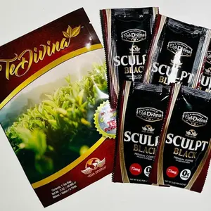 TeaDivina 1 Week of Te and Coffee Sculpt Black Premium Coffee 73mg per Pack Tea Drink Product