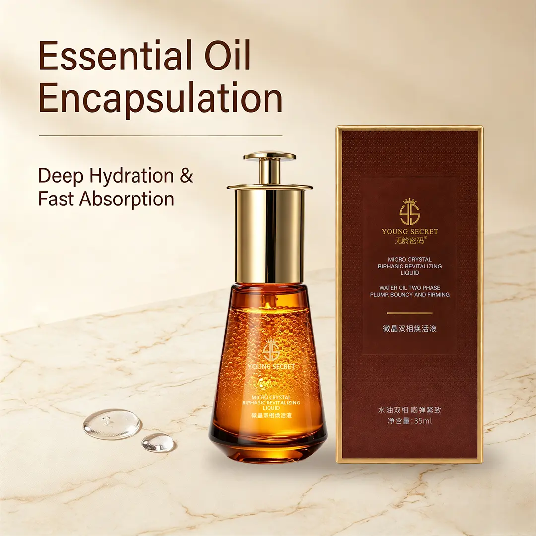 YOUNG SECRET Biphasic Serum - SOD and Plant Enzyme Dual-Phase Essence for Dull, Yellow, Dry Skin, Fades Dullness, Controls Oil, 35ml