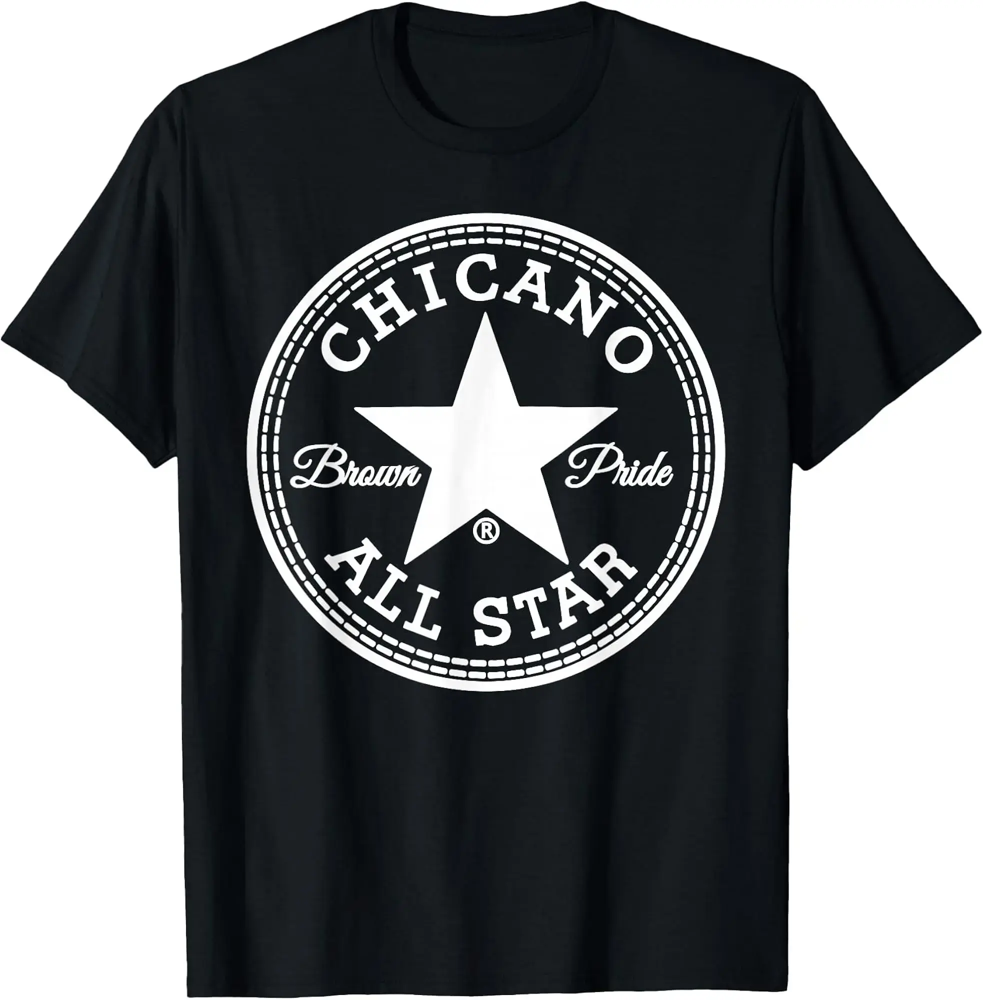 Chicano Brown, Chicano Clothing, Mexican Clothes, Chicano Style Art Graphic T-Shirt for Men & Women, Gangster Clothes Lowrider Art, Cholo Outfit MXC005