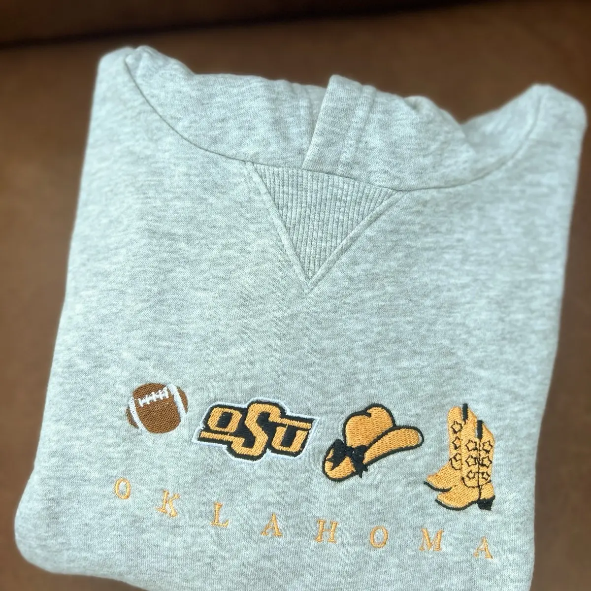 Unisex OSU Embroidered Sweatshirt, Hoodie, T-Shirt - Customizable - Fit, Embroidery Pullover Womenswear Customized Oversized Tops Comfort