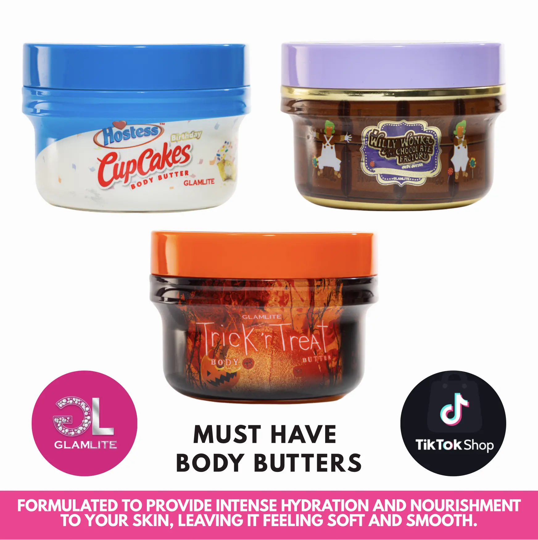 Glamlite Body Butters - Moisturizing Cream for Daily Hydration and Comfort
