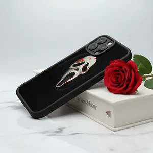 Blood-Splattered Ghost Face Scream Horror Mask Phone Cover iPhone17/17PROMAX/17PRO/16/15/14/13/12/GALAXYS21/S22/S23/S24 Celestial Eye Layered Phone Case Drop-Resistant Protection Cool trend BOBOJT2077003