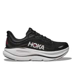 Men's HOKA Bondi 9 Black/Vermillion (1162011-BKVR)