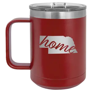 Nebraska Home 15 oz Mug | Maroon
