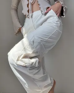 BREEZY CARGO PANTS - CREAM