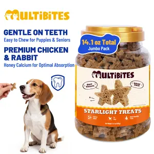 Soft Dog Treats with Chicken & Rabbit | Honey & Calcium Added – MULTIBITES 14.1oz
