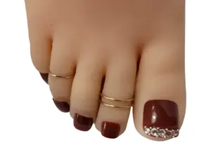 14k Gold Filled Toe Rings for Women and Teens Adjustable Non Tarnish Boho Style Fashion Jewelry