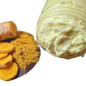 Body & Massage Body Butter - Turmeric, Shea Butter, Mango Butter & Ginger Essential Oil in 8oz Jar for Relaxation and Healing Comfort Blend