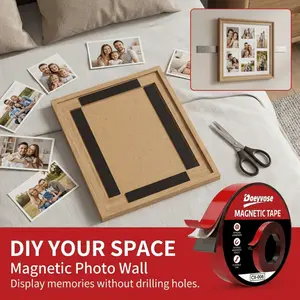 99.97cm*0.99cm Magnetic Tape, Flexible Sticky Strip for Arts, Crafts, And Home Storage Solutions