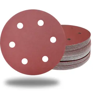 50 count 9 Inch 6 Hole 150 Grit Drywall Sanding Discs - 9" Hook & Loop  Oxide Sander Disc Grinding Abrasive Sandpaper for Powe Drywall Sander  Furniture Finishing