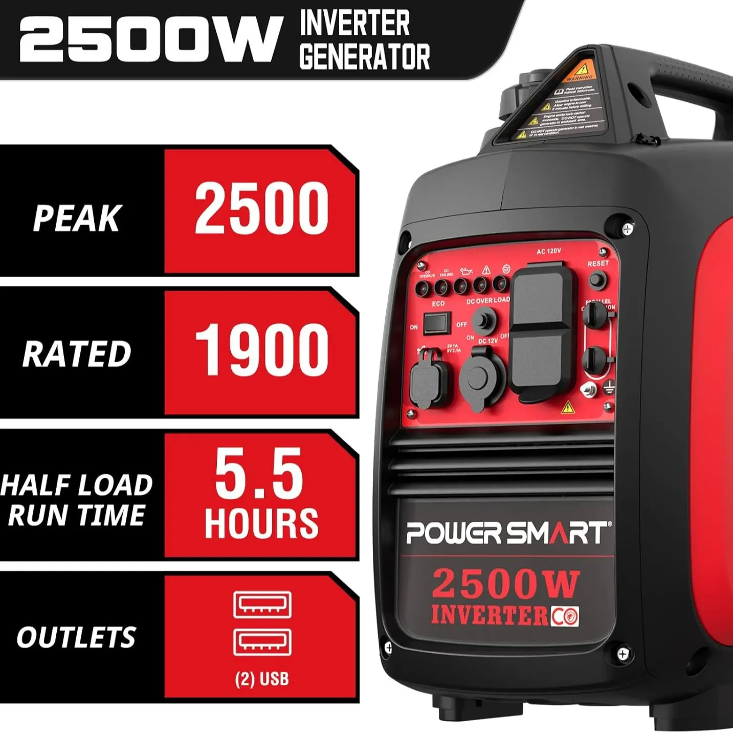 2500W(with CO Sensor)