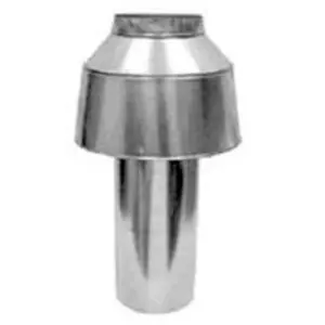 Raypak 009839 7 in. D-10 Residential Pool Heater Indoor Drafthoods Indoor Stack Top