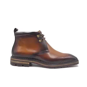 Tucker Premium Calfskin Chukka Boot with Lug Sole
