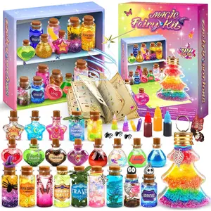 Easter Potion Magic Kit for Kids, 22 Magic Fairy Arts and Crafts Kit Potion Bottles Birthday Gifts Toys for Girls 6-12 Year Old Decorations School Family Craft Activities Party Favors