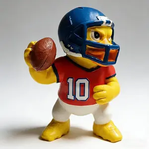 New Cross-Border Rugby Duck Resin Craft, Olive Team Duck Home Garden Decor, Gift Item, Small Duck Statue, Unique Ornament