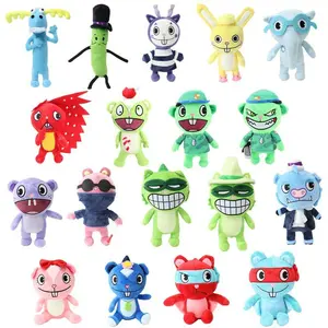 25cm HTF Happy Tree Friends Plush Toy Fliqpy Soldier Flipy Stuffed Doll Anime Figure Kids Birthday Gift