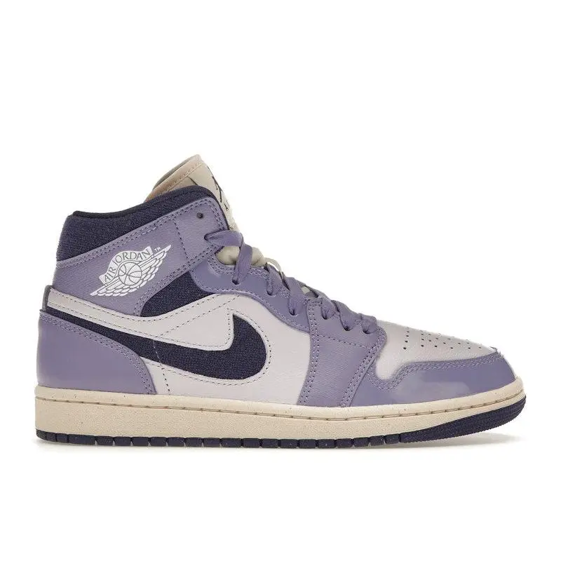 Jordan Women's 1 Mid SE Chenille Sky J Light Purple Basketball Shoes, from StockX