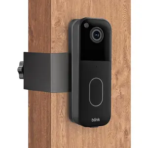 Anti- Video Doorbell Camera Mount No Drill Compatible with Blink 1 2 Gen  Video Doorbell, Metal Blink Camera Holder, Mounting Bracket Accessories for  Apartment (No doorbell)
