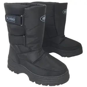 Men's Snow Boots Winter Ski Water Repellent Nylon Warm Lined