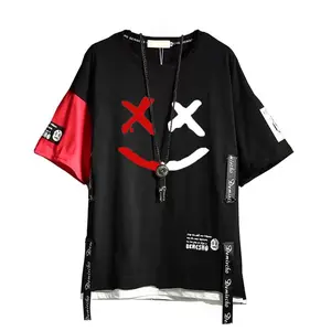 Men’s T-Shirts Techwear Japanese Streetwear Hip Hop Short Sleeve Shirts for Men