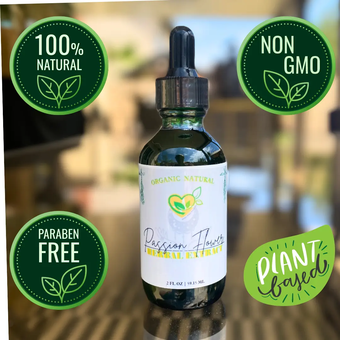 Passion Flower Tincture Natural Pure Herbal Liquid Drops Extract 2 Oz Supple Supplement Healthcare Organic Fitness Vitamin Fitness Vitamin