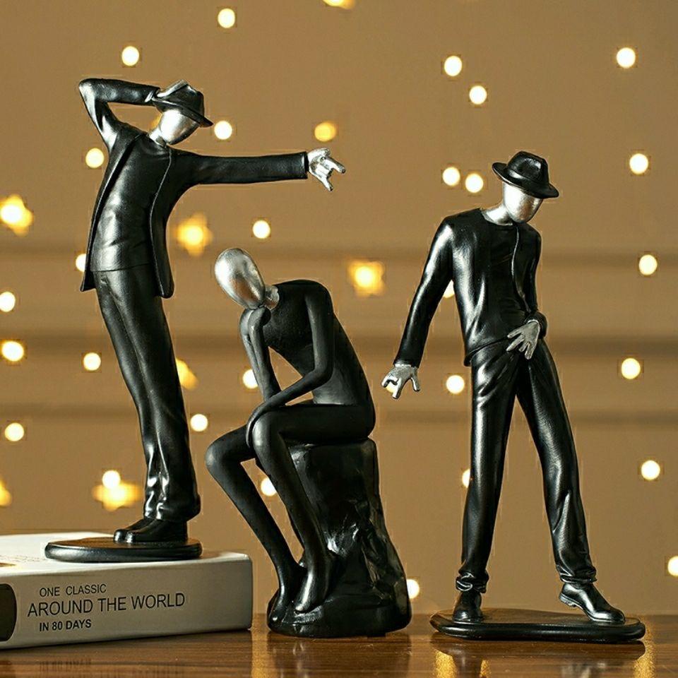 MJ Creative Action Figure Model Desktop Decorations Light Luxury Ornaments for Home & Office