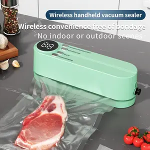 3-in-1 USB Rechargeable Portable Vacuum Bag Sealer with Heat Function - Household Kitchen Food Storage Machine for Chips, Frozen Foods