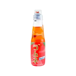 MIYAKO Japanese Peach Flavored Ramune Soda Drink - 200ml Refreshing Japanese Soda