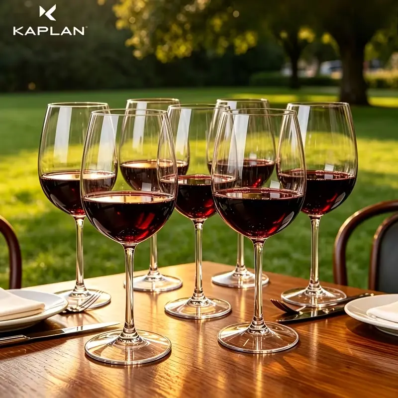 4pcs/6pcs Ultra-Thin Fine Stem Large-Bellied Wine Glass, Crystal Burgundy Wine Glass, Wine Glass, European Style Glass, Bordeaux Glass