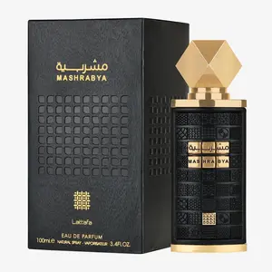 Lattafa Mashrabya Eau de Parfum Spray for Unisex 3.4 Oz Perfume Cologne Fragrance Sweet Vanilla Spicy