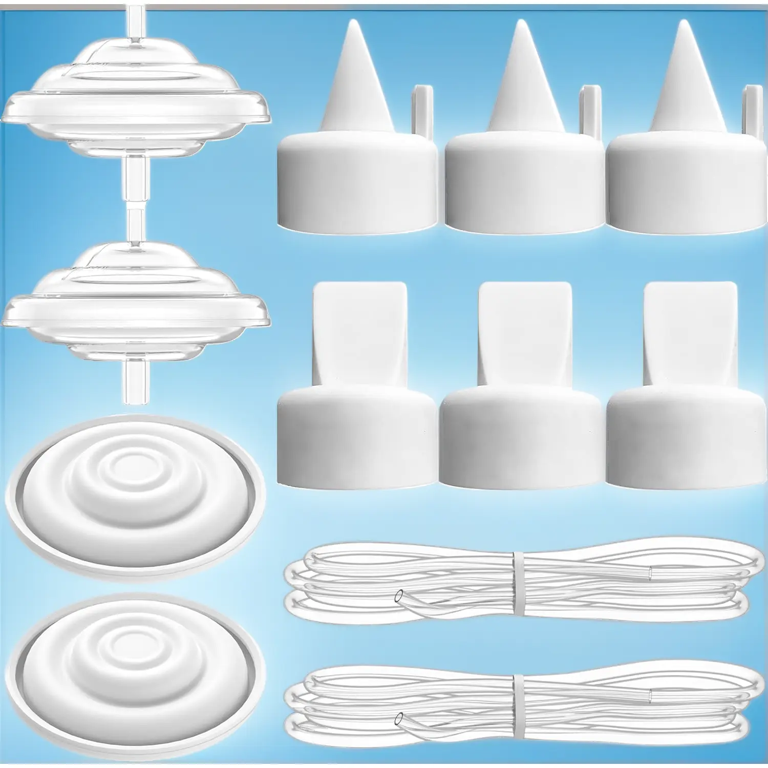 Spectra Pump Parts Replacement Kit – 10 PCS, Includes Duckbill Valves, Backflow Protectors, Tubes & Membranes – Compatible with Spectra S1, S2, 9 Plus, Synergy Gold