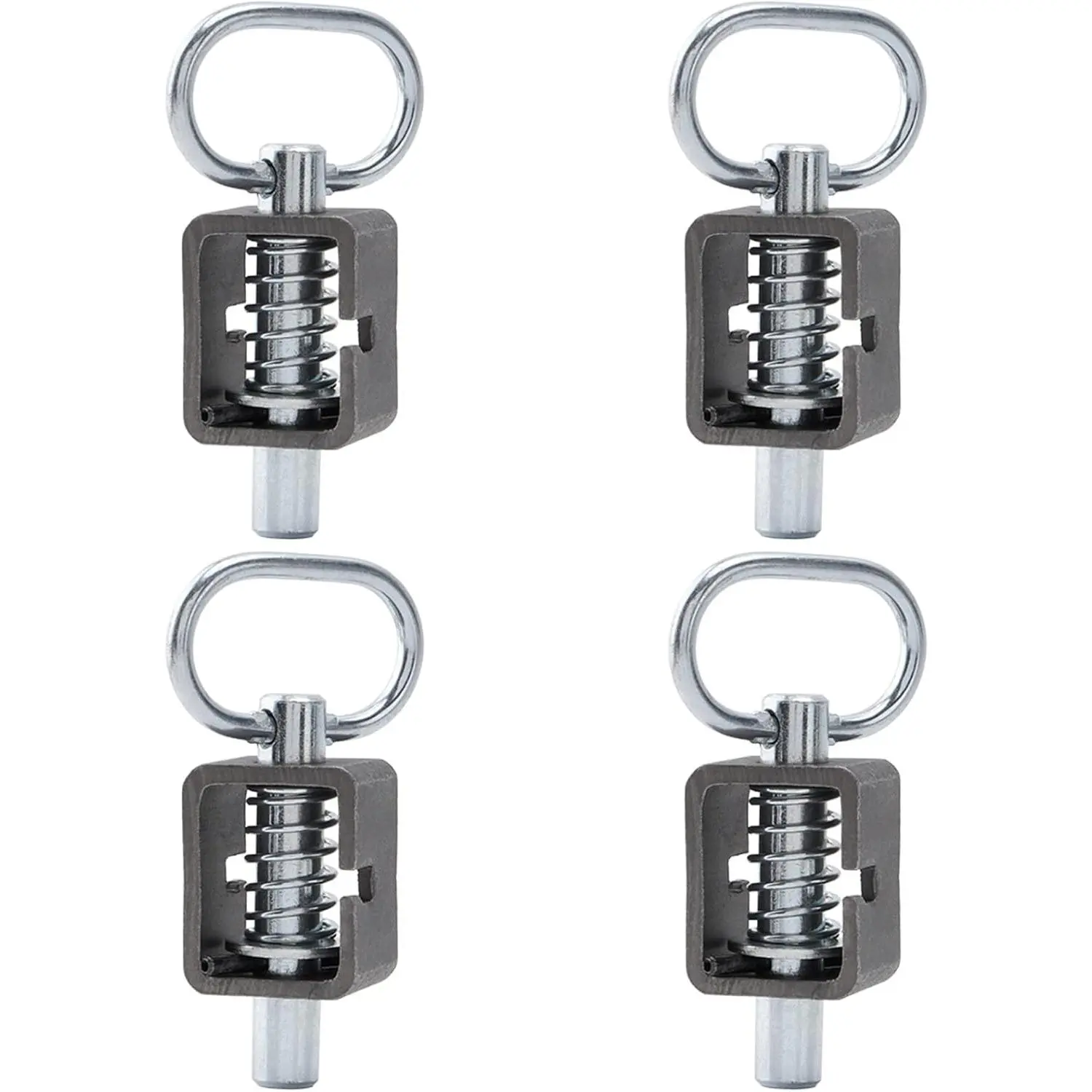 Spring Latch Lock, Weld-On Spring Latch Assembly, Trailer Gate Latch, Pack of 2/4 (Universal)