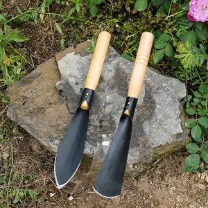 2pcs Garden Shovel Set, Ergonomic Blade Handle Hand Digging Tool for Weeding, Transplanting, Planting, Durable Gardening Equipment, Essential Lawn Care Tools