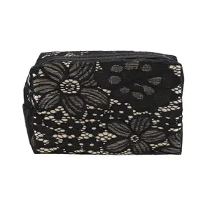 VOCOSTE Lightweight Lace Makeup Bag, Elegant Floral Lace Cosmetic Bag for Women 1 Pc