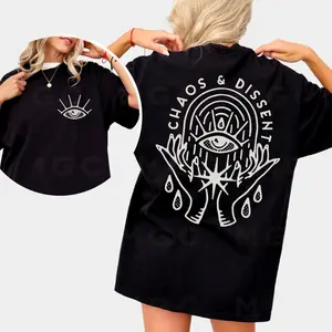 Comfort Colors Graphic Tee - Chaos and Dissent Shirt, alternative clothing, anarchy shirt, women’s punk clothing, grunge aesthetic, boho tee