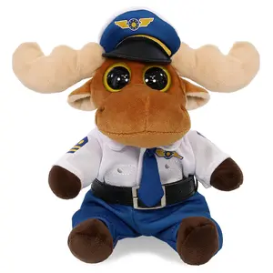 BIG EYE 6' PLUSH - MOOSE PILOT DRESS UP