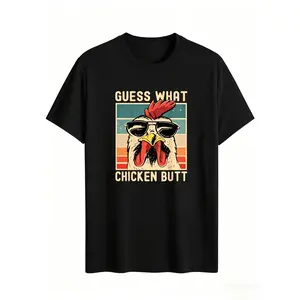 Funny Cartoon Letter Graphic T-Shirt Men’s Casual Streetwear Tee mcr