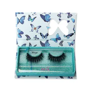 Charmanty Full Volume Mink Lash Ruffle Curly Lashes Fluffy Natural Effect Reusable Durable Eyelashes Lightweight Makeup Cosmetic Extensions