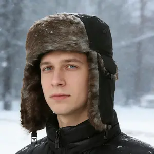 Winter Blizzard Cold-Proof Classic Style Hunting Trapper Hat Warm Ear Protection Ultimate Warmth Riding Hat Windproof Winter Skiing Cap russian hats