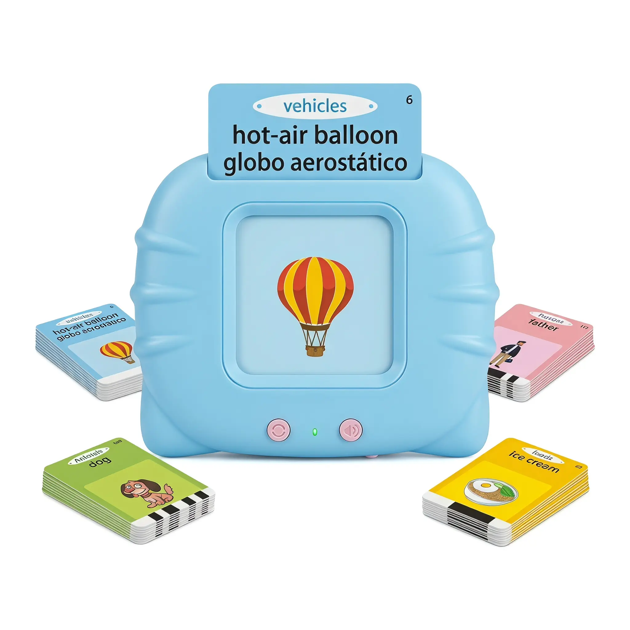 112-piece Montessori Flashcards: Engaging Bilingual English-Spanish Learning Toy for Toddlers, Ideal for Autism Sensory Play and Language Therapy