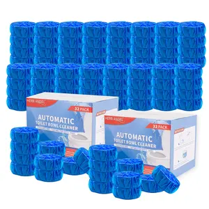 64 Automatic Toilet Bowl Cleaners Tablets ｜home essentials｜64 Count Low Odor Fresh for RV & Home Hygiene Powerful Stain Remover Long Lasting Deodorant