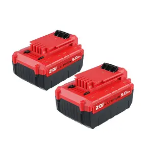 18V-20V Max 5.0Ah Red Li-ion Replacement Battery for PORTER CABLE PCC685L Drills, Grinders, Saws & Home Improvement Power Tools