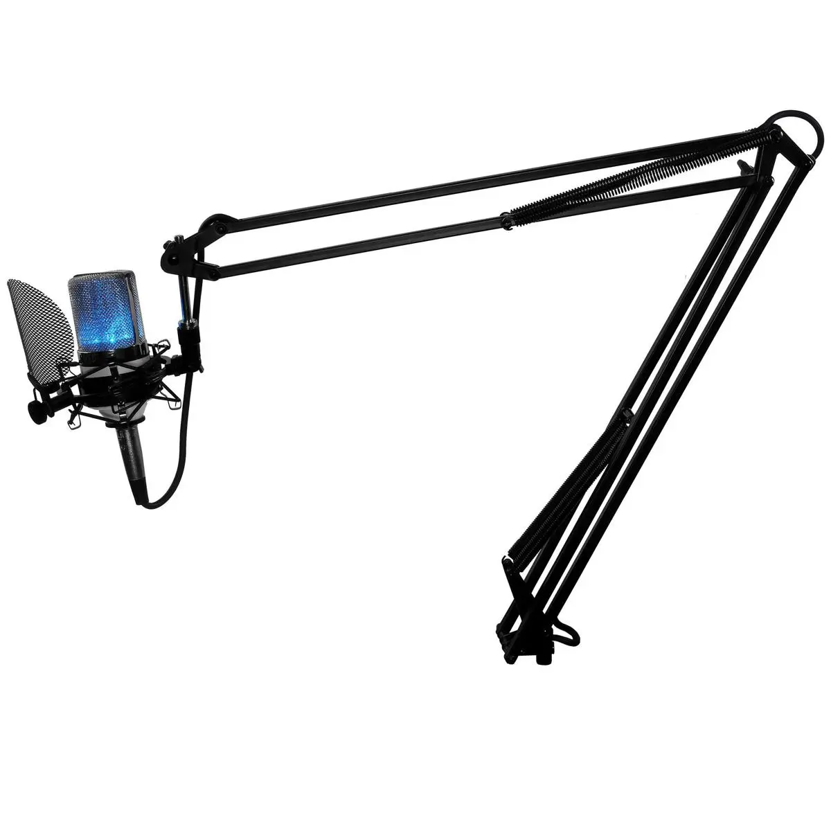 MXL OverStream USB Gaming & Podcasting Bundle Pack with 990 Blizzard Condenser Microphone, XLR Cable, and USB Interface