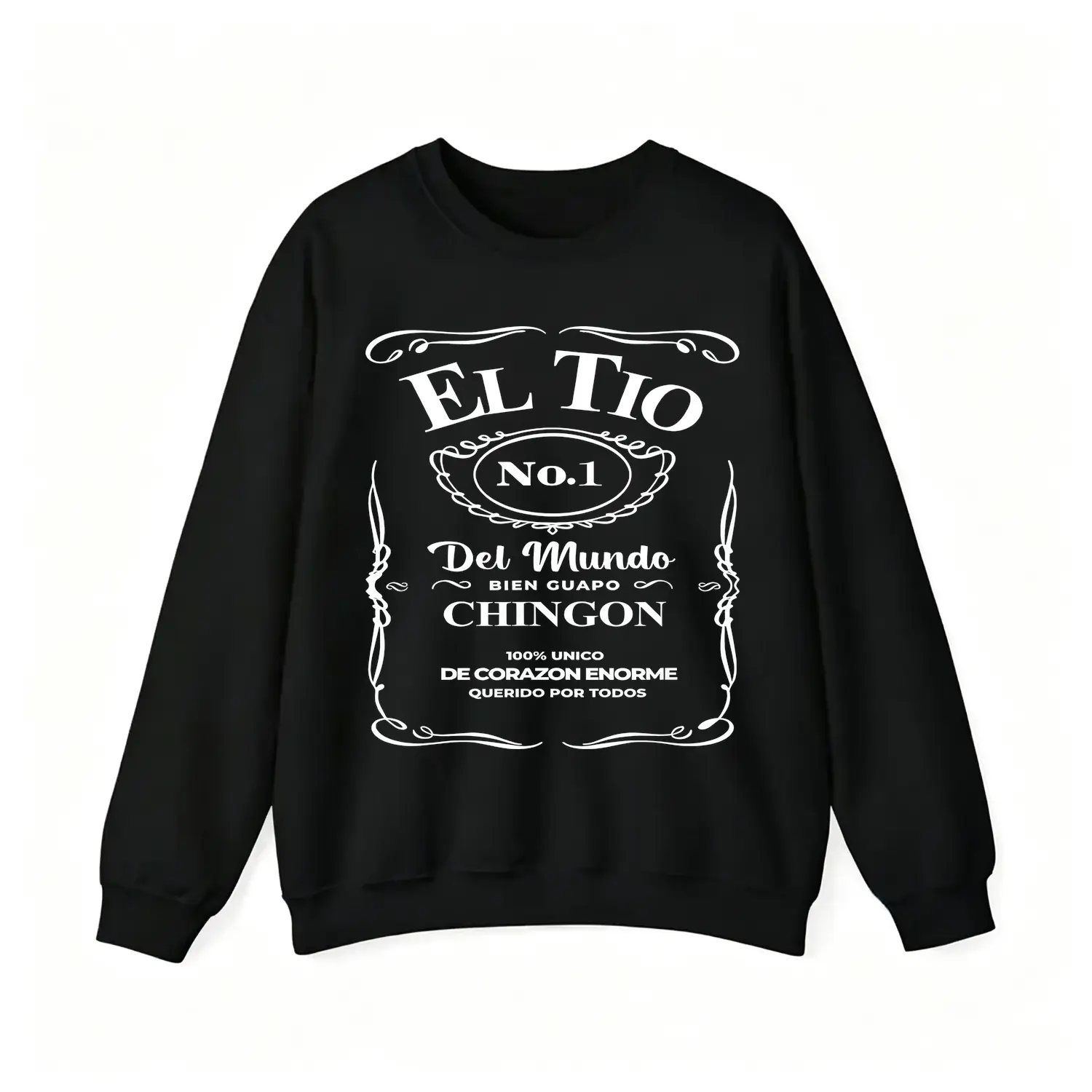 El Tio No1 Mundo Graphic Hoodie Sweatshirt Crewneck Pullover High Quality Print Soft Comfortable Casual Streetwear Made in USA