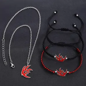 Cartoon Film Sonics Anime Figure Shadows Hedgehog Bracelet for Men Women Jewelry Charms Pendant Chain Necklace Accessories Gifts