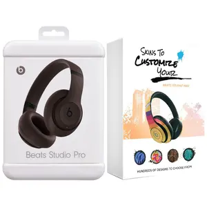Beats Studio Pro Bluetooth Wireless Noise Cancellation Headphones with MightySkins Customization Code - Deep Brown