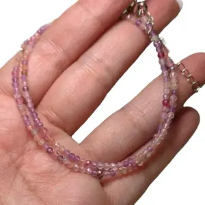 Crystal Bead Necklaces - Unisex, Dainty, Adjustable Closure & Lobster Clasp Versatile Style Everyday Wear