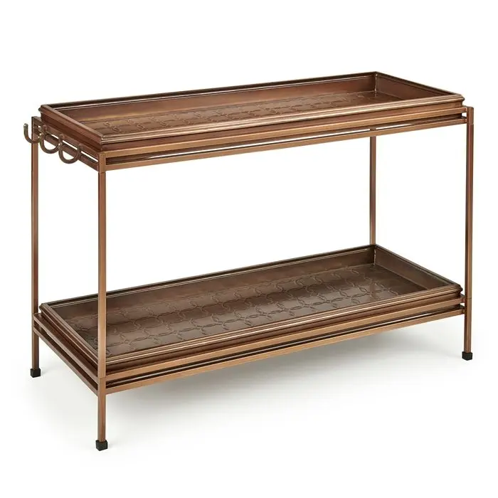 Double Circle Two Tier Boot Tray with Stand