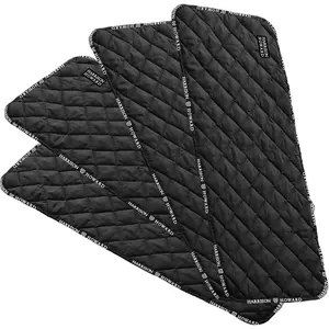 Quilted Horse Leg Wraps, Standing Wraps for Horses Stable & Recovery, Soft Padded Horse Bandage Liners- Black L